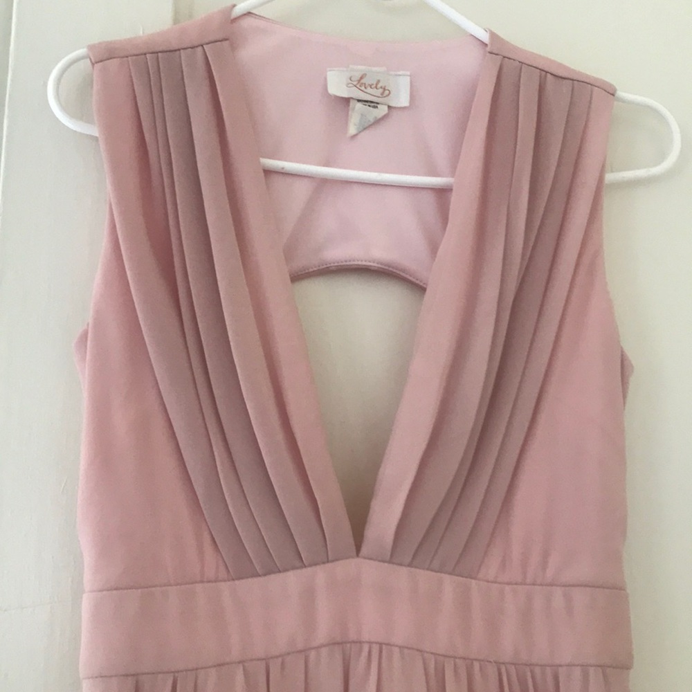 Floor Length Blush Pink Dress